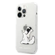 Kép 1/2 - Tok, Karl Lagerfeld /KLHCP13LCFNRC/, Apple Iphone 13 Pro (6,1"), PC/TPU Choupette Eat, átlátszó