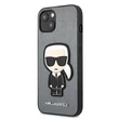 Kép 1/2 - Tok, Karl Lagerfeld /KLHCP13SOKPG/, Apple Iphone 13 Mini (5,4"), Saffiano Iconic Karl's Patch, szürke