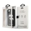 Tok, Karl Lagerfeld /KLHCP12MSLFKBK/, Apple Iphone 12 / 12 Pro (6,1"), Silicone Iconic Hard Case, fekete