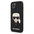 Kép 1/2 - Tok, Karl Lagerfeld /KLHCP13MSLKHBK/, Apple Iphone 13 (6,1"), Liquid Silicone Karl Head, fekete