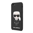 Kép 1/2 - Tok, Karl Lagerfeld /KLHCI8SLFKBK/, Apple Iphone 7 / 8 / SE (2020 / 2022), Silicone Iconic Hard Case, fekete
