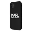 Kép 1/2 - Tok, Karl Lagerfeld /KLHCN61SLKLRBK/, Silicone, Apple Iphone 11 (6,1") / XR, Stack Logo, fekete