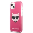 Kép 1/2 - Tok, Karl Lagerfeld /KLHCP13MTPECPI/, Apple Iphone 13 (6,1"), TPE Choupette Head, rózsaszín