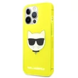 Kép 1/2 - Tok, Karl Lagerfeld /KLHCP13LCHTRY/, Apple Iphone 13 Pro (6,1"), TPU Choupette Head, citromsárga