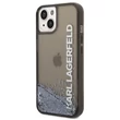 Kép 1/2 - Tok, Karl Lagerfeld /KLHCP14SLCKVK/, Apple Iphone 14 (6,1"), Translucent Liquid Glitter, fekete
