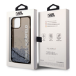 Tok, Karl Lagerfeld /KLHCP14SLCKVK/, Apple Iphone 14 (6,1"), Translucent Liquid Glitter, fekete