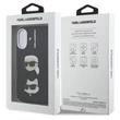 Kép 2/2 - Tok, Karl Lagerfeld /KLHCP16SPSFDHPK/, Apple Iphone 16 (6,1"), Grained PU K&CH Heads, fekete