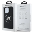 Kép 2/2 - Tok, Karl Lagerfeld /KLHMPSE4SKCHTCK/, Apple Iphone 16e, Liquid Silicone K&CH Heads MagSafe, fekete