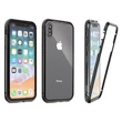 Kép 1/2 - Tok, Magneto, mágneses alumínium bumper, üveg hátlappal, Apple Iphone XS Max, fekete