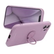 Kép 2/3 - Tok, Roar Amber, mágneses szilikon hátlap, gyűrűs ujjtartóval, Apple Iphone 12 (6,1"), lila, bliszteres