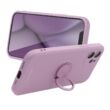 Tok, Roar Amber, mágneses szilikon hátlap, gyűrűs ujjtartóval, Apple Iphone 12 (6,1"), lila, bliszteres
