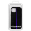 Tok, Tel Protect Carbon, Apple Iphone 13 (6,1"), karbonszálas hátlap, szilikon kerettel, fekete-kék, bliszteres