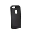 Kép 1/2 - Tok, Panzer Moto, szálcsiszolt aluminium hátlap, szilikon kerettel, Apple iPhone 7 / 8, fekete