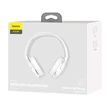 Kép 2/2 - Bluetooth headset, Baseus Encok D02 Pro /NGD02-C02/, sztereó fejhallgató mikrofonnal, 2 telefont kezel, fehér, bliszteres