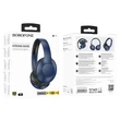 Kép 2/2 - Bluetooth headset, Borofone BO23, sztereó fejhallgató mikrofonnal, kék, bliszteres