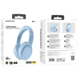 Kép 2/2 - Bluetooth headset, Borofone BO25, sztereó fejhallgató mikrofonnal, kék, bliszteres