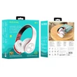Kép 1/2 - Bluetooth headset, Borofone BO13, sztereó fejhallgató mikrofonnal, fehér-piros, bliszteres