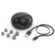Kép 2/2 - Bluetooth headset, Hama 178881, vezeték nélküli, töltő tokkal, fekete, gyári, bliszteres