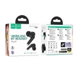 Kép 2/2 - Bluetooth headset, Hoco EQ2, vezeték nélküli fülhallgató, töltő tokkal, fekete, bliszteres