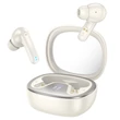Kép 1/2 - Bluetooth headset, Hoco EQ6, vezeték nélküli fülhallgató, töltő tokkal, fehér, bliszteres