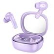 Kép 1/2 - Bluetooth headset, Hoco EQ6, vezeték nélküli fülhallgató, töltő tokkal, lila, bliszteres
