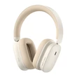 Kép 2/3 - Bluetooth headset, Baseus Bowie H1 /NGTW230002/, sztereó fejhallgató mikrofonnal, fehér, bliszteres