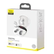 Kép 2/2 - Bluetooth headset, Baseus Encok WM01 Plus /NGWM01P-02/NGWM010002/, vezeték nélküli fülhallgató, töltő tokkal, fehér, bliszteres
