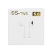 Kép 2/2 - Bluetooth headset, i9S-TWS, vezeték nélküli fülhallgató, töltő tokkal, fehér, bliszteres