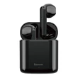 Kép 1/2 - Bluetooth headset, Baseus Encok W09 /NGW09-01/, vezeték nélküli fülhallgató, töltő tokkal, fekete, bliszteres
