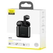 Kép 2/2 - Bluetooth headset, Baseus Encok W09 /NGW09-01/, vezeték nélküli fülhallgató, töltő tokkal, fekete, bliszteres