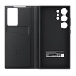Kép 2/2 - Gyári tok, Samsung Galaxy S24 Ultra, Smart View, oldalra nyíló, fekete, bliszteres, EF-ZS928CBEGWW