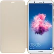 Kép 2/2 - Gyári tok, Huawei P-Smart, oldalra nyíló flip tok, arany, bliszteres 