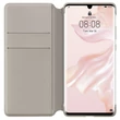 Kép 2/2 - Gyári tok, Huawei P30 Pro, oldalra nyíló műanyag smart flip tok, khaki, bliszteres