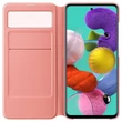 Kép 3/3 - Gyári tok, Samsung Galaxy A71 A715, S-View ablakos oldalra nyíló, fehér, bliszteres, OSAM-EF-EA715PWEG