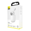 Kép 2/3 - Bluetooth headset, Baseus Encok W04 Pro /NGW04P-02/, vezeték nélküli fülhallgató, töltő tokkal, fehér, bliszteres