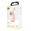 Kép 2/3 - Bluetooth headset, Baseus Encok W04 Pro /NGW04P-04/, vezeték nélküli fülhallgató, töltő tokkal, rózsaszín, bliszteres
