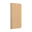 Kép 1/2 - Tok, Vennus, oldalra nyíló mágneses műbőr flip tok, Apple iPhone 16 Pro Max (6,9"), arany, (szilikon belsővel), csomagolás nélküli (prémium minőség)