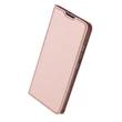 Kép 1/3 - Tok, Dux Ducis Skin Pro, oldalra nyíló mágneses műbőr flip tok, Apple Iphone 12 Pro Max (6,7"), rose gold, (szilikon belsővel), bliszteres