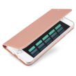 Tok, Dux Ducis Skin Pro, oldalra nyíló mágneses műbőr flip tok, Apple Iphone 7 / 8 / SE (2020 / 2022), rose gold, (szilikon belsővel), bliszteres