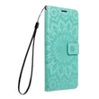Kép 1/2 - Tok, Mezzo, mintás oldalra nyíló flip tok, szilikon belsővel, Apple Iphone 16 Pro Max (6,9"), minta 2 (Mandala), zöld