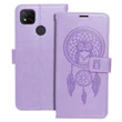 Kép 1/2 - Tok, Mezzo, mintás oldalra nyíló flip tok, szilikon belsővel, Apple Iphone 15 Pro (6,1"), minta 3 (Álomfogó), lila