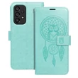 Kép 1/2 - Tok, Mezzo, mintás oldalra nyíló flip tok, szilikon belsővel, Xiaomi Redmi 9A / 9AT, minta 3 (Álomfogó), zöld