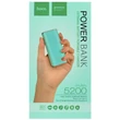 Kép 1/2 - Power Bank, Hoco B21, 5200mAh, USB csatlakozó, micro USB, menta zöld, bliszteres