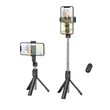 Kép 1/2 - Bluetooth selfie bot, Borofone BY7, vezeték nélküli távirányítóval, tripod állvánnyal, fekete, bliszteres