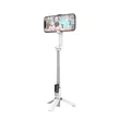 Kép 1/2 - Bluetooth selfie bot, Borofone BY9, vezeték nélküli távirányítóval, tripod állvánnyal, fehér, bliszteres