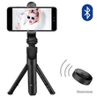 Kép 2/3 - Bluetooth selfie bot, XT-09 (SSTR-12), vezeték nélküli távirányítóval, tripod állvány, univerzális, fekete