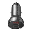 Kép 1/2 - Töltő, Baseus autós töltőfej (CCBX-0G), 2 USB bemenettel, 24W, 4.8A, szürke, bliszteres