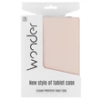 Kép 2/3 - Tok, Wonder Soft, univerzális, 13˝, tablet tok, oldalra nyíló, halvány rózsaszín, bliszteres