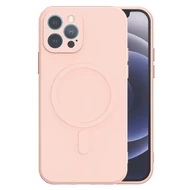Tok, MagSilicone, szilikon hátlap, Apple Iphone 13 Pro Max (6,7"), púder