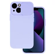 Tok, Camshield Soft, Samsung Galaxy A53 5G, szilikon hátlapvédő, eltolható kameravédővel, halvány lila Tok, Camshield Soft, Samsung Galaxy A53 5G, szilikon hátlapvédő, eltolható kameravédővel, halvány lila